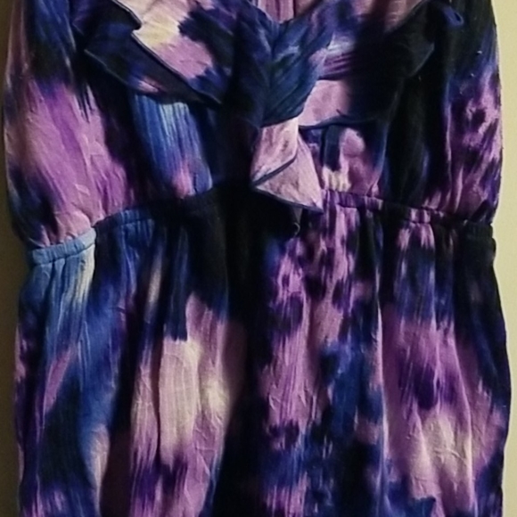 Purple and blue spaghetti strap top - Picture 3 of 7